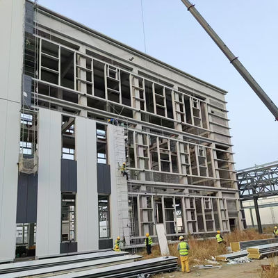 Buy Fire Resistance Steel Frame Building Construction High Durability Prefab Metal Warehouses online manufacture