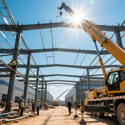comprar Construção de aço pré-fabricada para oficina de armazém online manufacture