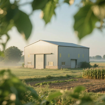 kupować Ramka portalu Prefab preassembled Steel Workshop Budowla Skład garaż Gotowa sekcja walcowana na gorąco online manufacture