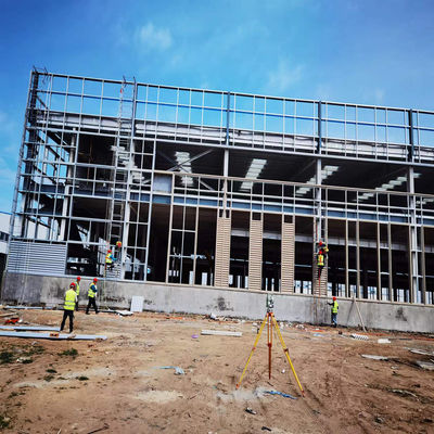 Multistory Prefabricated Steel Structure Building Metal H Beam Building Construction