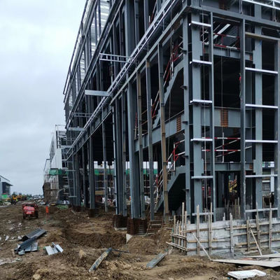 Eco-friendly Easy to Assemble Prefabricated Steel Structure Building with Paint or Galvanizing Treatment