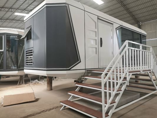 Prefabricated Apple Cabin House Capsule Container Prefab House For Coastal Hotel