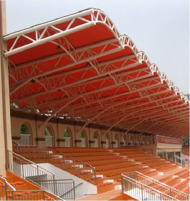 Prefab Stadium Tube Truss Steel Structure With Hot Dip Galvanized Surface Treatment
