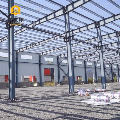 Prefabricated Steel Frame Warehouse Building with Earthquake Resistance
