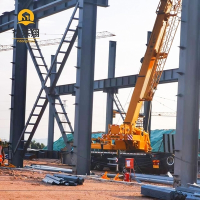 Galvanized Steel Frame Warehouse Building with H-Section Structure