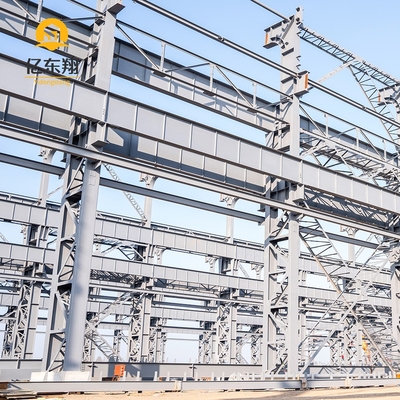 Galvanized Steel Frame Warehouse Building with H-Section Structure