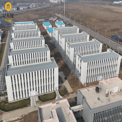 Restaurant Hotel Office Multi Storey Steel Building Fabricated High Rise Steel Structure