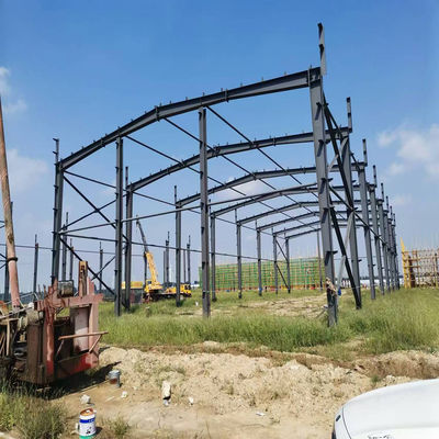Industrial Low Carbon Steel Structure Hangar Factory Prefabricated Building Construction