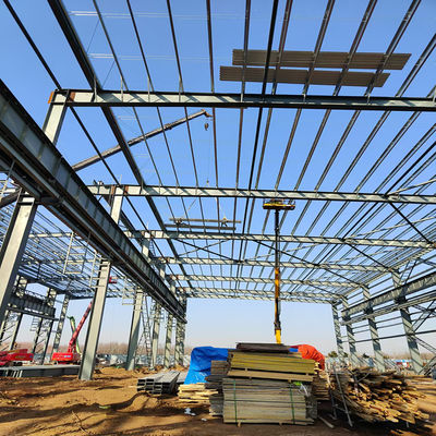 Modern Pre Engineered Buildings Steel Structure Painted Galvanized Surface Treatment