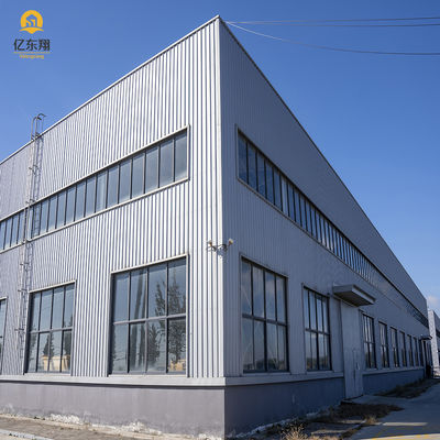 Modern Design Steel Structure Building With Steel Sheet Roof And Welded Connection