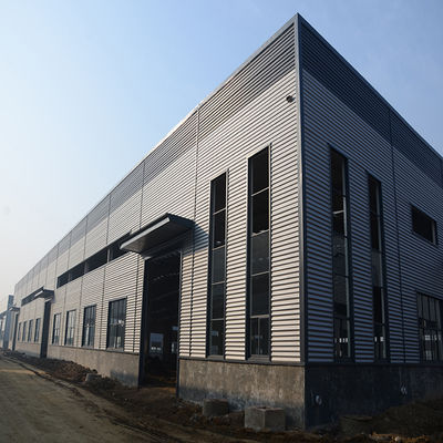 Long Span Steel Space Truss Buildings Modern Metal Frame Prefaricated Workshop