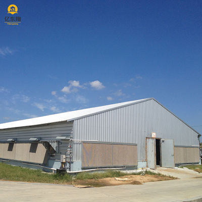 Customizable Farm Steel Structure Poultry House Galvanized For Automated Ventilation