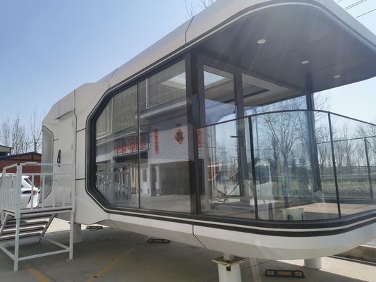 Prefabricated Apple Cabin House Capsule Container Prefab House For Coastal Hotel