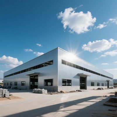 Portal Frame Prefab Pre Assembled Steel Workshop Building Storage Garage Hot Rolled Section Construction